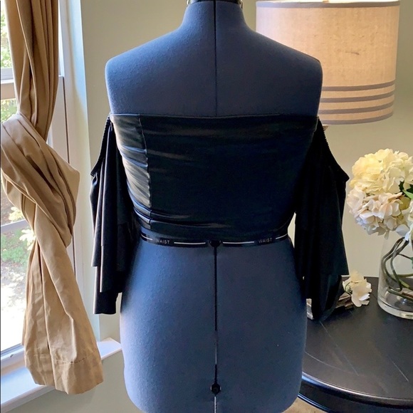 Faux Leather Crop Top NWT Size 1X - Picture 7 of 7